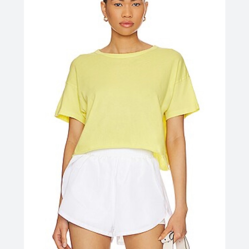 Year of Ours Cropped Tee in Cyber Lime Women’s Size M